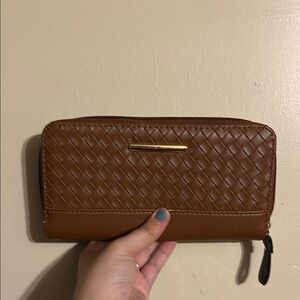Brown Woven  Wallet